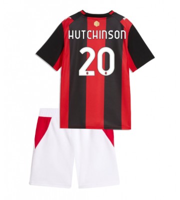 AC Milan Omari Hutchinson #20 Hjemmebanetrøje Børn 2026-27 Kortærmet (+ Korte bukser)